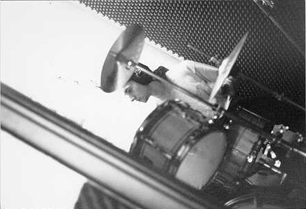 Stefano alla batteria